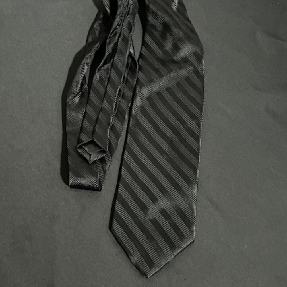Alan Flusser Black Silk Tie